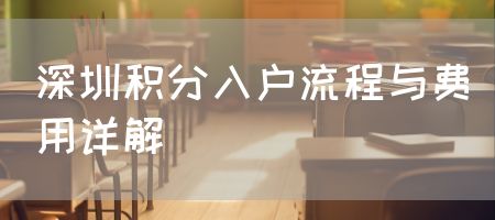 2025年深圳福田区积分入户流程是什么？费用多少？
